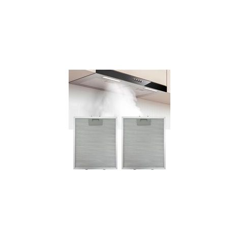 Filtre de Graisse Métallique de Capuchon de Cuisinière, (2PCS, 320x260mm)Filtre de Ventilation de Capuchon en Maille en Aluminium à 5 Couches, Filtres de Ventilateur d'Extracteur Universel