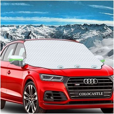 TAISHENGDA – Frostschutz für die Windschutzscheibe, Winter-Windschutzscheibenabdeckung, Auto-Windschutzscheibenabdeckung, 3 Magnetverschlüsse, universell für Autos, Schutz vor Frost, Schnee, Eis, Rege (1/5)