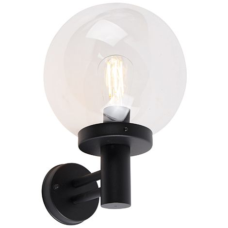 Outdoor Wall Light Black with Plastic IP44 Stainless Steel - Sfera (1/4)