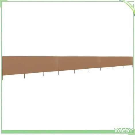 Paravent pliable 9 panneaux - FAFEICY - 47195 - Taupe - Tissu non-tissé - 1200 x 120 cm (1/5)