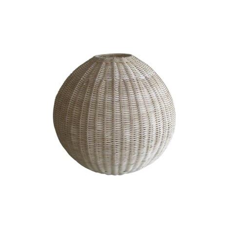 Lampadario rattan naturale sfera cmø37h37