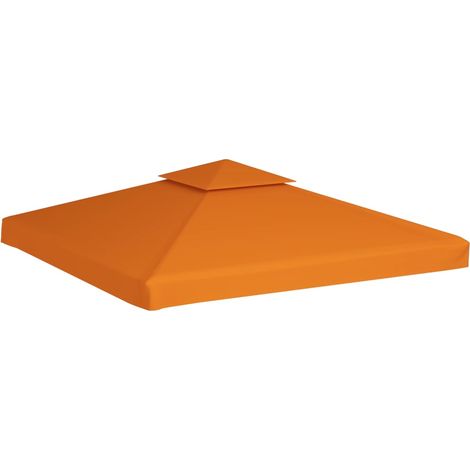 vidaXL Telo di Ricambio per Gazebo 310g/m² Arancione 3x3m