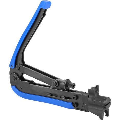 Alicates de crimpado ajustables tipo F para cables coaxiales RG59/RG6/RG11/75-5/75-7 (1/4)