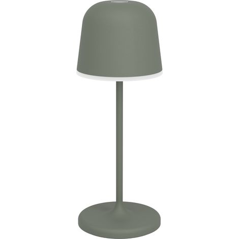 Lampada Ricaricabile Moderna Mannera-S Acciaio Verde Led 1,8W 170Lm Ip54