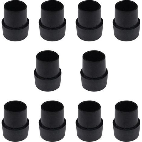 Rutschfeste Trampolinfüße – 10er-Packung, robuste Gummifüße, 12 cm hoch, schwarz
