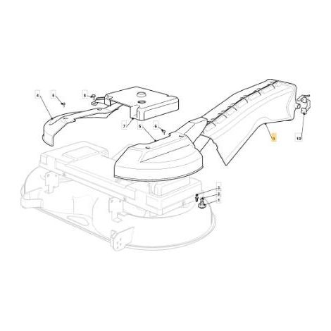 CONVOGLIATOREUSCITA KIT NJ102 ORIGINALE STIGA - 382108021/0