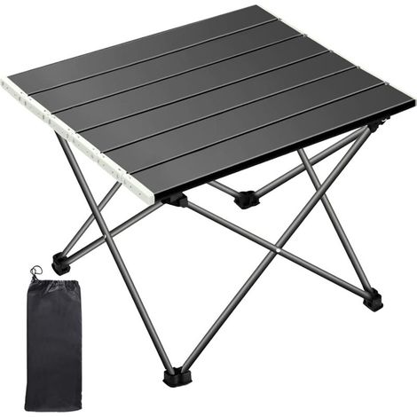 Table de Camping, Table Camping Pliante, Pliante Table Alliage d'aluminium Ultra-légère Portable avec Sac de Transport,Tables de Camping Pliantes pour en Plein air,Pique-Nique,Plage,Randonnée (1/5)