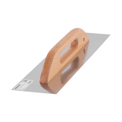 Glättkelle Strend Pro Premium, HardWood, Holzgriff, 480x130 mm, gerade, 0,7 mm, Edelstahl