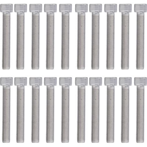 20 Vis à tête cylindrique creuse M12x75, filetage grossier, acier inoxydable A2-70 DIN 912, lot de 20 pièces (1/5)