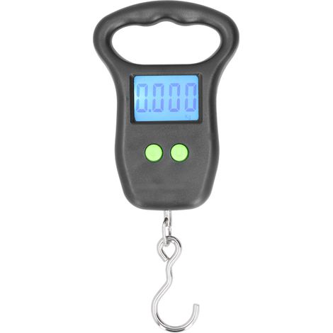Balance électronique de pêche portable, crochet digital 50kg, pesée précise pour bagages, sac et valise, affichage LCD (1/5)