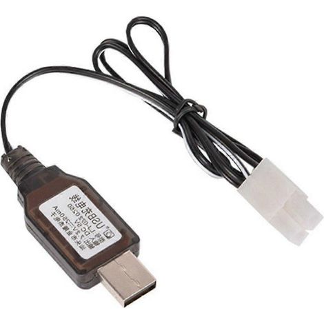 Robustes L6.2-2P USB-Ladekabel für 7,2-V-RC-Fahrzeuge, DC5V2A1A Eingang