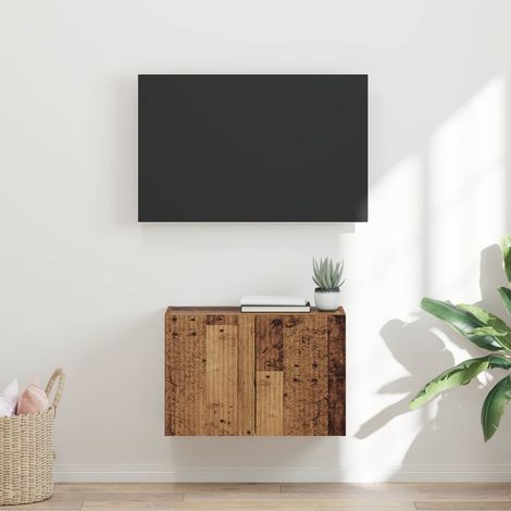 TV-Wandschrank Altholz 59,5 x 31 x 40 cm Holzwerkstoff (1/5)
