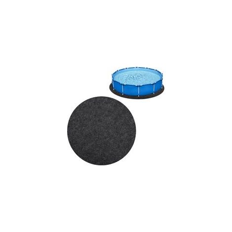 Tapis de bain à remous 200 cm, base de piscine antidérapante ronde, base de piscine imperméable antidérapante pour extérieur, tapis de piscine tapis de sol de piscine pliable, plaque de protection