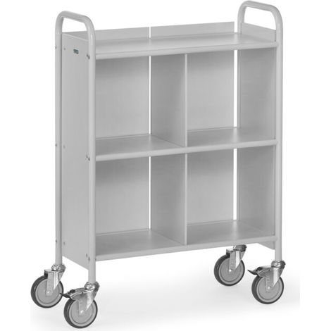 fetra Chariot de bureau 4873 - charge max. 150kg Pneus TPE (1/3)