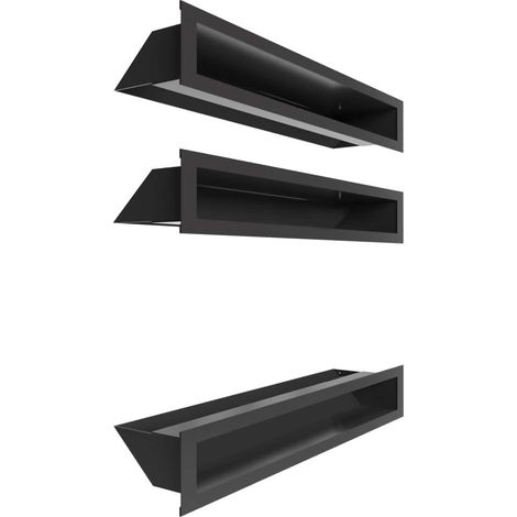 LÜFTUNGSGITTER LUFT KIT 3x für Kamin mit geradem Glas (1/5)