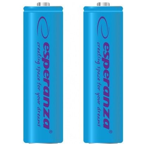 Esperanza Rechargeable Batteries Ni-Mh Aa 2000Mah 2Pcs. Blue (1/2)