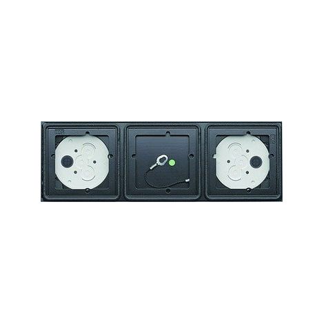 CAJA GIRA PARA SUPERFICIE 3 MODULOS 1 X 3 ANTRACITA 5503910