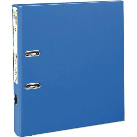 Classeur à levier plastifié Exacompta Prem Touch A4+ dos 8 cm bleu (1/5)