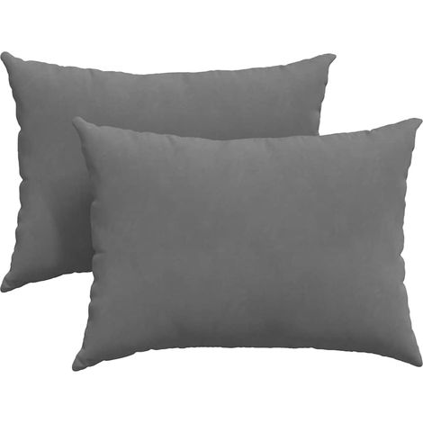 Maison Exclusive - Cuscini da Divano 2 pcs Grigio scuro 70 x 50 cm Tessuto