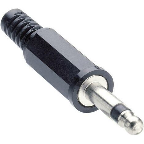 Jack 3.5 mm mâle, droit Lumberg KLS 2 Nombre de pôles: 2 mono noir 1 pc(s) (1/3)