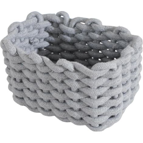 Panier de Rangement en Corde de Coton, Panier de Rangement à Langer Bebe Organiseur, Panier Rangement pour Salle de Bain et Chambre d'enfant