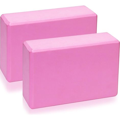 2 Pcs Brique Yoga Blocks, Briques de Yoga en Mousse EVA, Blocs de Yogas Pilates Antidérapants, Cales de Squat pour Femmes, Hommes, pour fitness gymnastique (1/5)