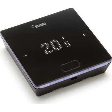 REHAU NEA SMART 2.0 Raumregler Bus mit Temp.- /Feuchtefühler,schwarz (HBB), 13280051004 (1/2)