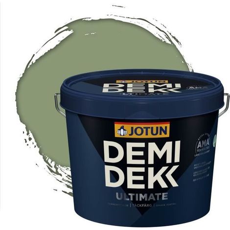 Peinture Bois - DEMI DEKK ULTIMATE - Lasure Opaque Satinée - RAL 6021 - 3L (1/2)