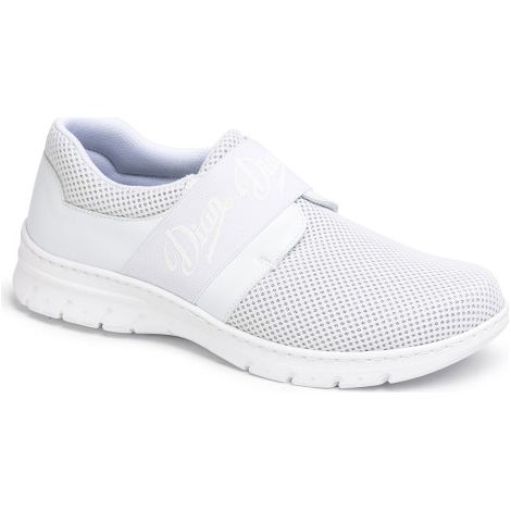 Zapatilla tipo blucher con cierre de elástico superior SIENA TEX 44 Blanco (1/5)