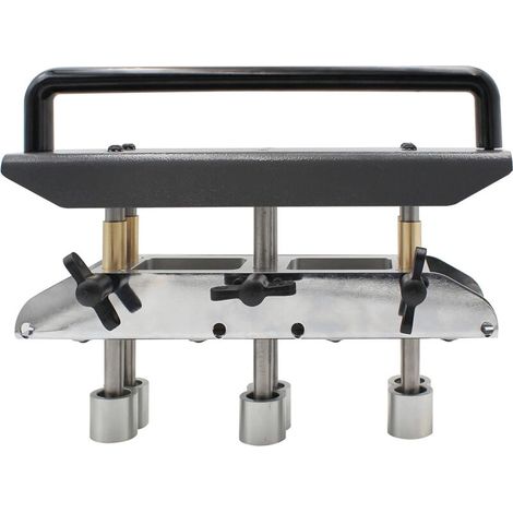 3-station edge roller bender, roofing sheet metal bending tool for angles from 0 to 90 degrees, 13 to 130 mm (1/5)