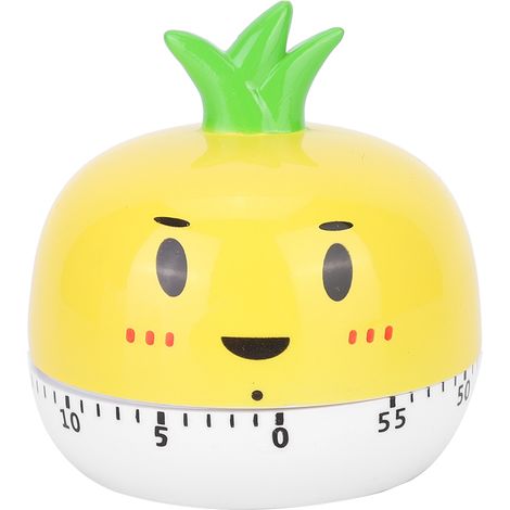 Minuteur de Cuisson Mécanique Manuel Compteur à Rebours en Forme Mignonne Outil de Cuisine Jaune (1/5)