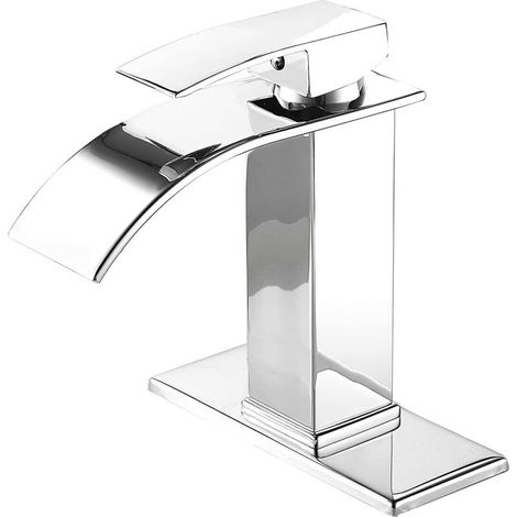 Robinet cascade chaud et froid,argent (1/5)
