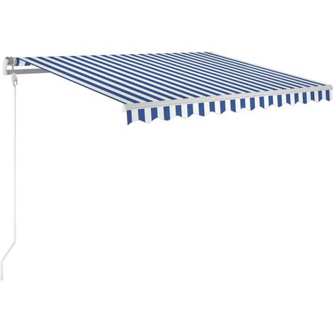 Maison Exclusive - Tenda da Sole Retrattile Automatica 300x250 cm Blu e Bianca (1/5)