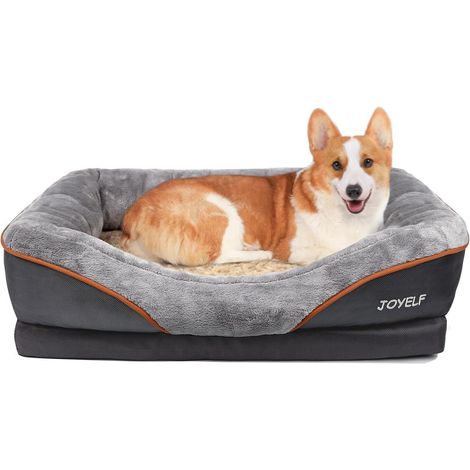 Hundebett aus Memory-Schaum, orthopädisch, waschbarer Bezug, Größe L (1/5)