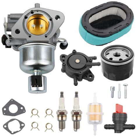 Carburateur compatible avec les moteurs Kohler KT725 KT730 KT735 KT740 KT745 avec kit d'entretien de filtre à air, tondeuses, tracteur, remplace 16 853 19-S, 32 853 67-S, 32 853 63-S (1/4)