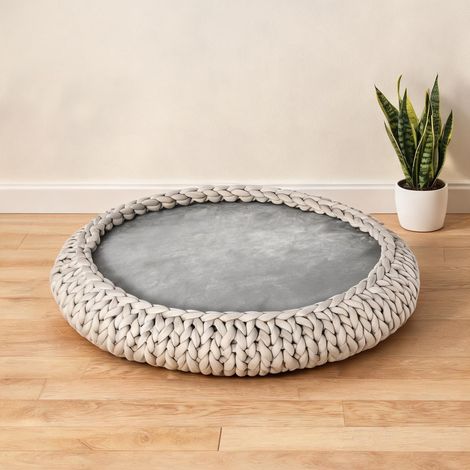 Couchage pour chien grigio 93 x 93 x 15 cm (1/5)