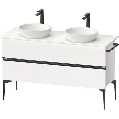 Duravit Sivida Meuble sous-lavabo sur console, 2 tiroirs, poignée