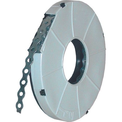Vorgebohrtes Band für die Rohrbefestigung und -abstützung Verzinktes vorgebohrtes Band 26x1 Rolle 10m