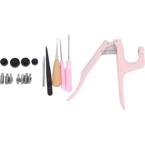 Ensemble d'outils pour boutons-pression de 17 pièces, ensemble de pinces à boutons-pression ergonomiques et robustes à haute efficacité, adapté à la couture à quatre boutons des modèles 655, 633, 831 (1/5)