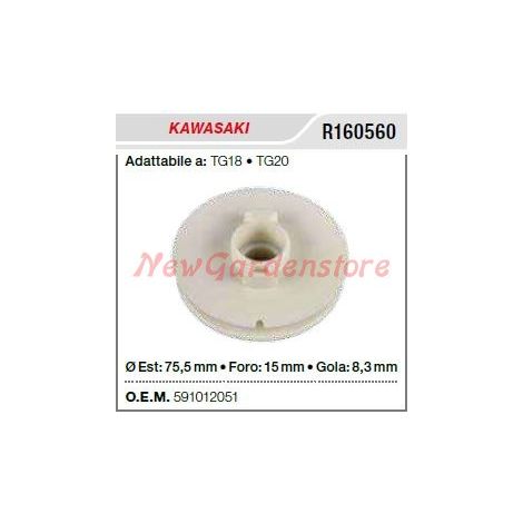 Polea de arranque KAWASAKI para cortasetos TG18 20 R160560