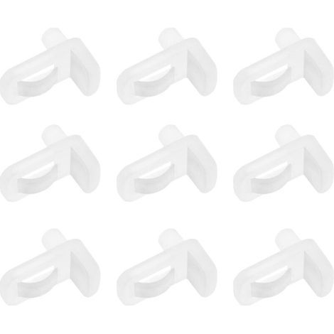 40pcs 5mm Glass Shelf Bracket Clips for Kitchen Furniture Bookcase Cupboard Shelf Clips Fit for 4mm Thick Glass Shelves (1/5)