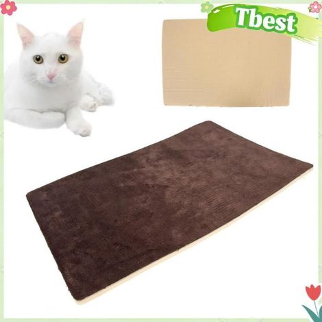 Tbest Lit pour chat auto-chauffant Tapis Thermique pour Animaux de Compagnie, Coussin Auto-chauffant pour animalerie deplacement (1/5)