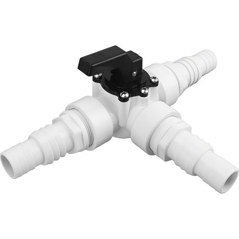 Vanne de dérivation pour piscine, Vanne de dérivation 3 voies, vanne de dérivation de piscine, filetage femelle 1, 5 pouce, vanne de remplacement 3 voies pour piscine de jardin (1/4)