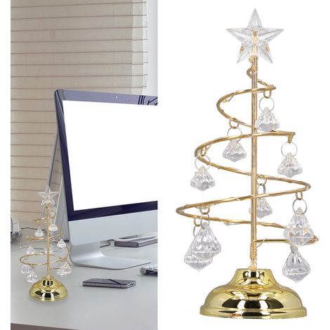 Weihnachtsgeschenke, beleuchtete Weihnachtsbäume, Kristall-Weihnachtsbäume, Nachtlichter, Weihnachtsdekorationen, schmiedeeiserne Bäume, kleine warme Goldlichter. (1/5)