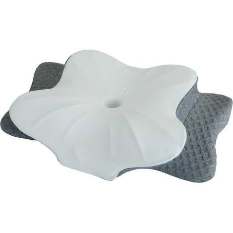 Oreiller cervical en mousse à mémoire de forme pour soulager la douleur – Oreiller ergonomique rafraîchissant pour dormir sur le dos, le côté et le ventre (1/4)
