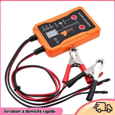 Testeur d'injecteur automobile - DILWE - Universel - 8 modes d'impulsion - 4 adaptateurs - Blanc (1/4)