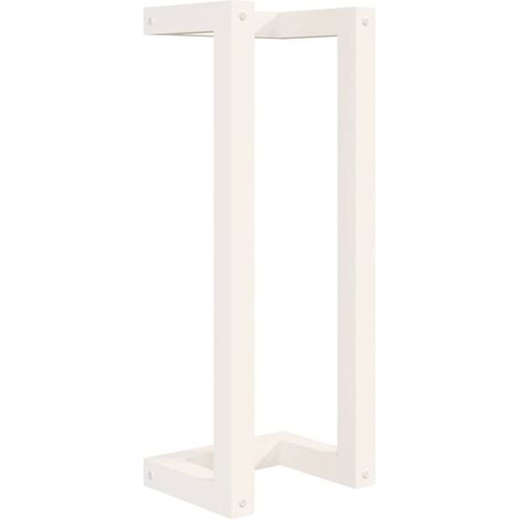 Maison Exclusive - Portasciugamani Bianco 23x18x60 cm in Legno Massello di Pino (1/5)