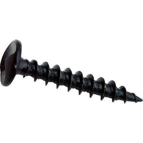 Vis tête ronde indéserrables acier noir 5x30 - Fixation robuste