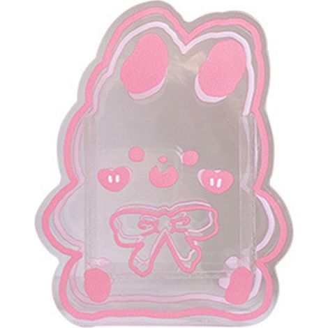 Boîte de Rangement Transparente pour Pinceaux de Maquillage Lapin - Organisateur Multifonctionnel Bureau et Coiffeuse (1/5)