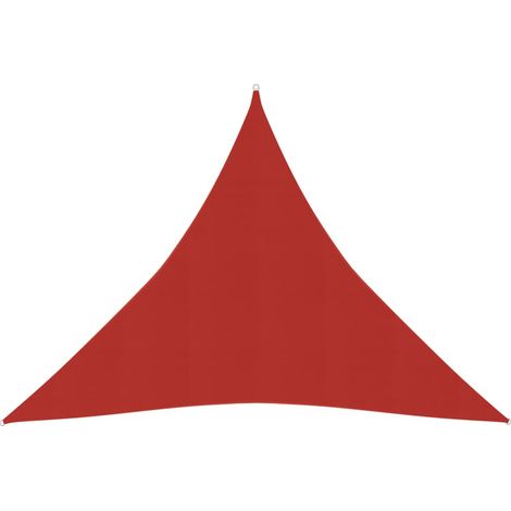 Vela de sombra para sombrilla 160 g/m² HDPE 4,5 x 4,5 x 4,5 m rojo 020009275 (1/5)